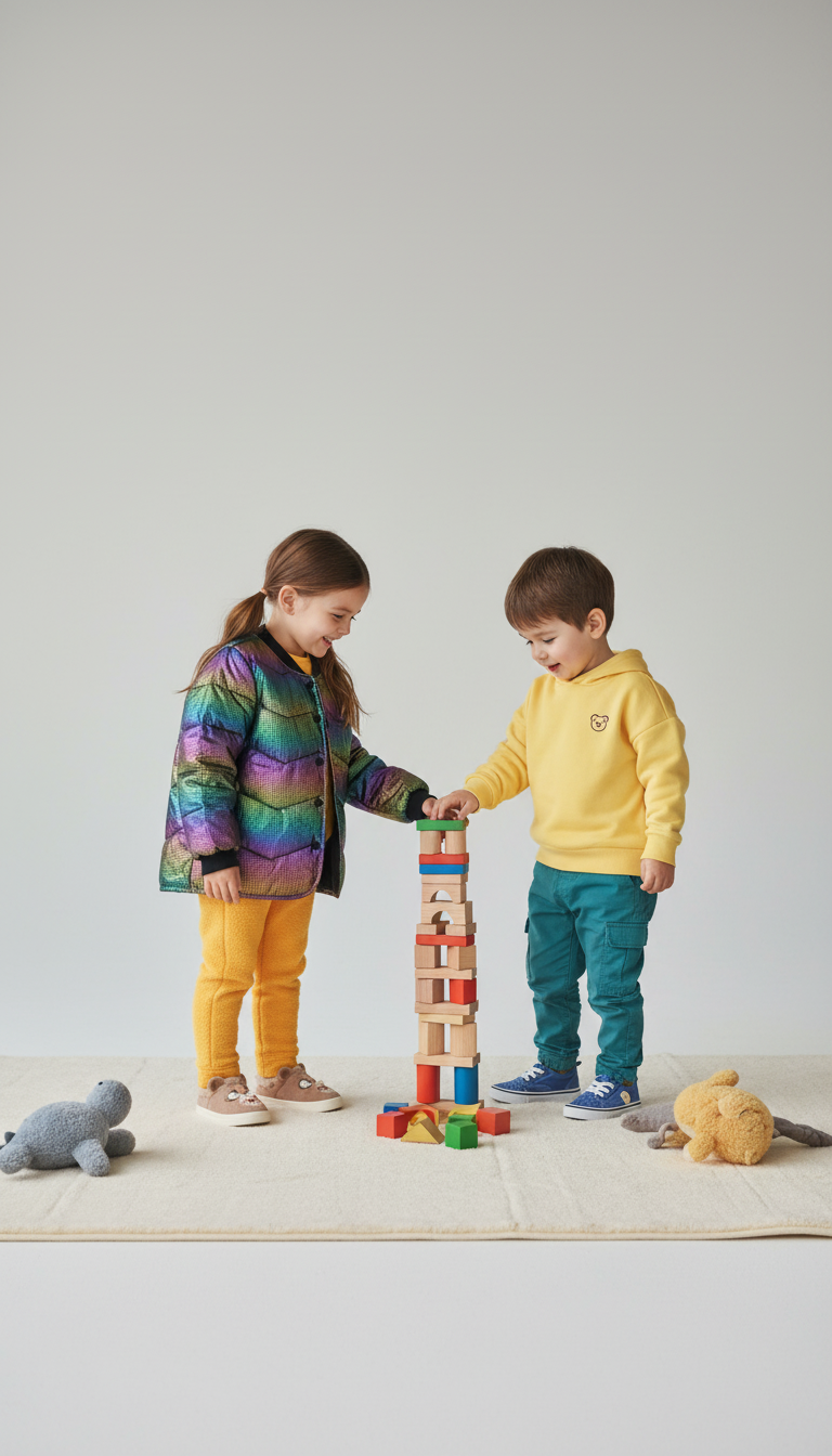 Quilted Bomber Jacket for Kids