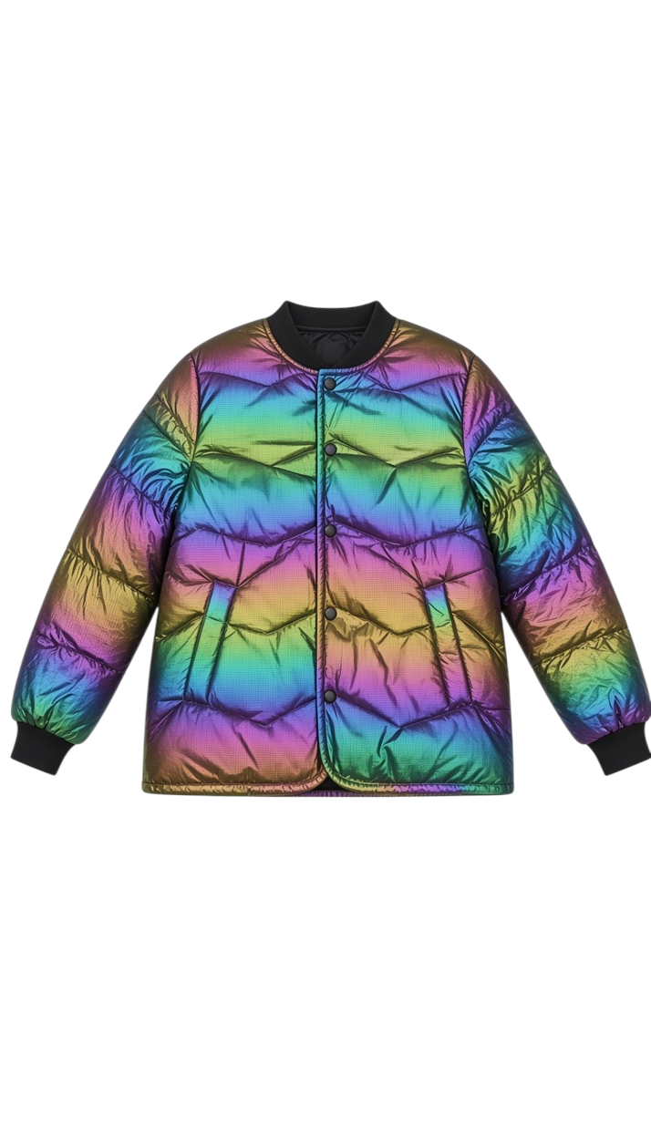 Quilted Bomber Jacket for Kids