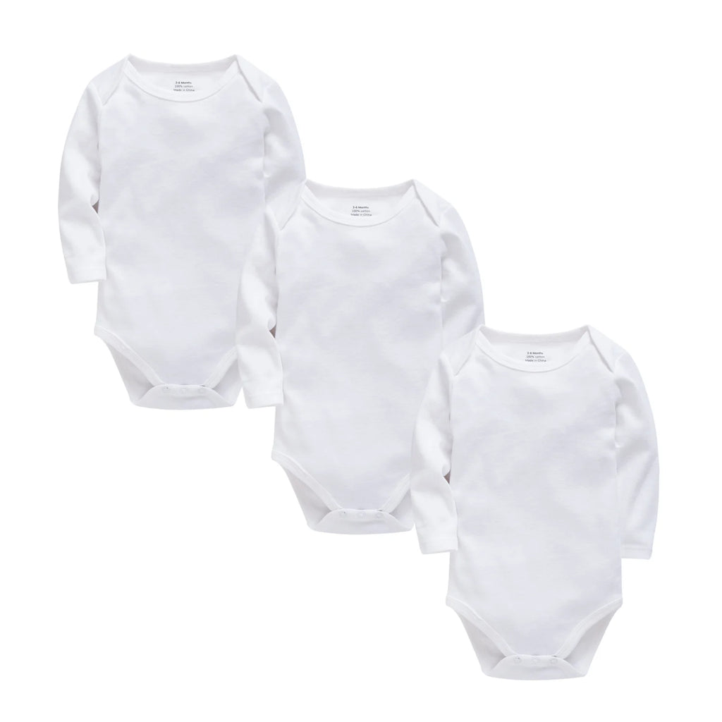 3 Pcs/lot Baby Boy Girls Bodysuit - long sleeved