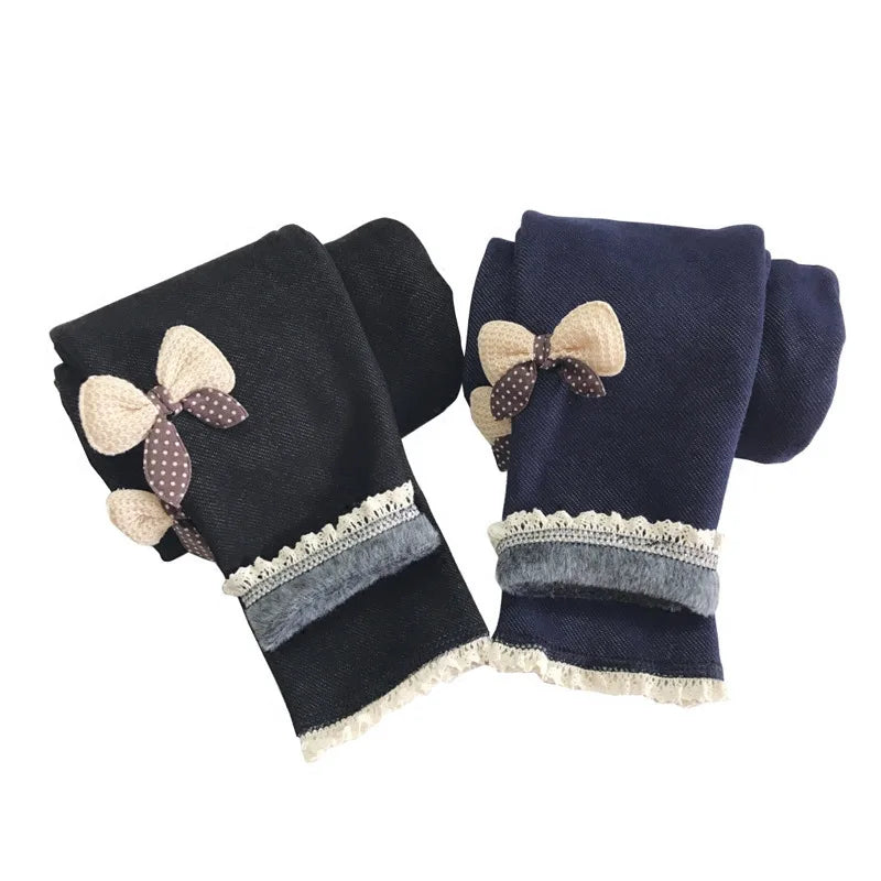Faux Demin Jean jeggings - fleece lined