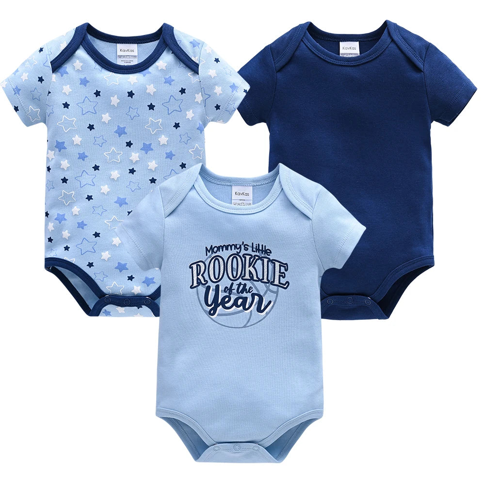 3 Pcs/lot Cotton Lion Bodysuit