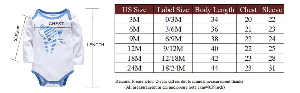 3 Pcs/lot Sika Deer Print Girls  Body suit