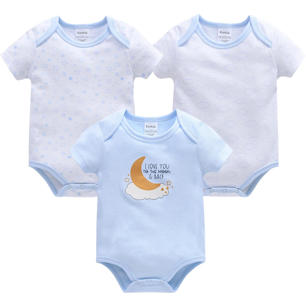 3 Pcs/lot Cotton Lion Bodysuit