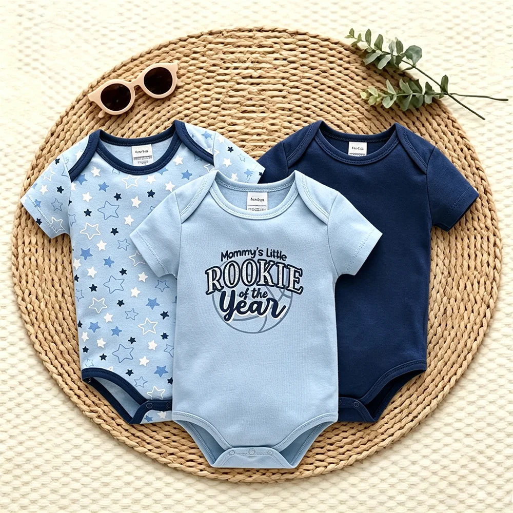 Kavkas 3 Pcs/lot Baby  Bodysuit - Short Sleeve
