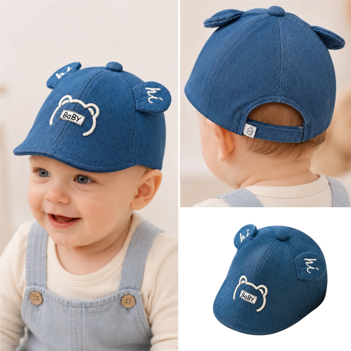 Cute Bear Ear Baby Hat