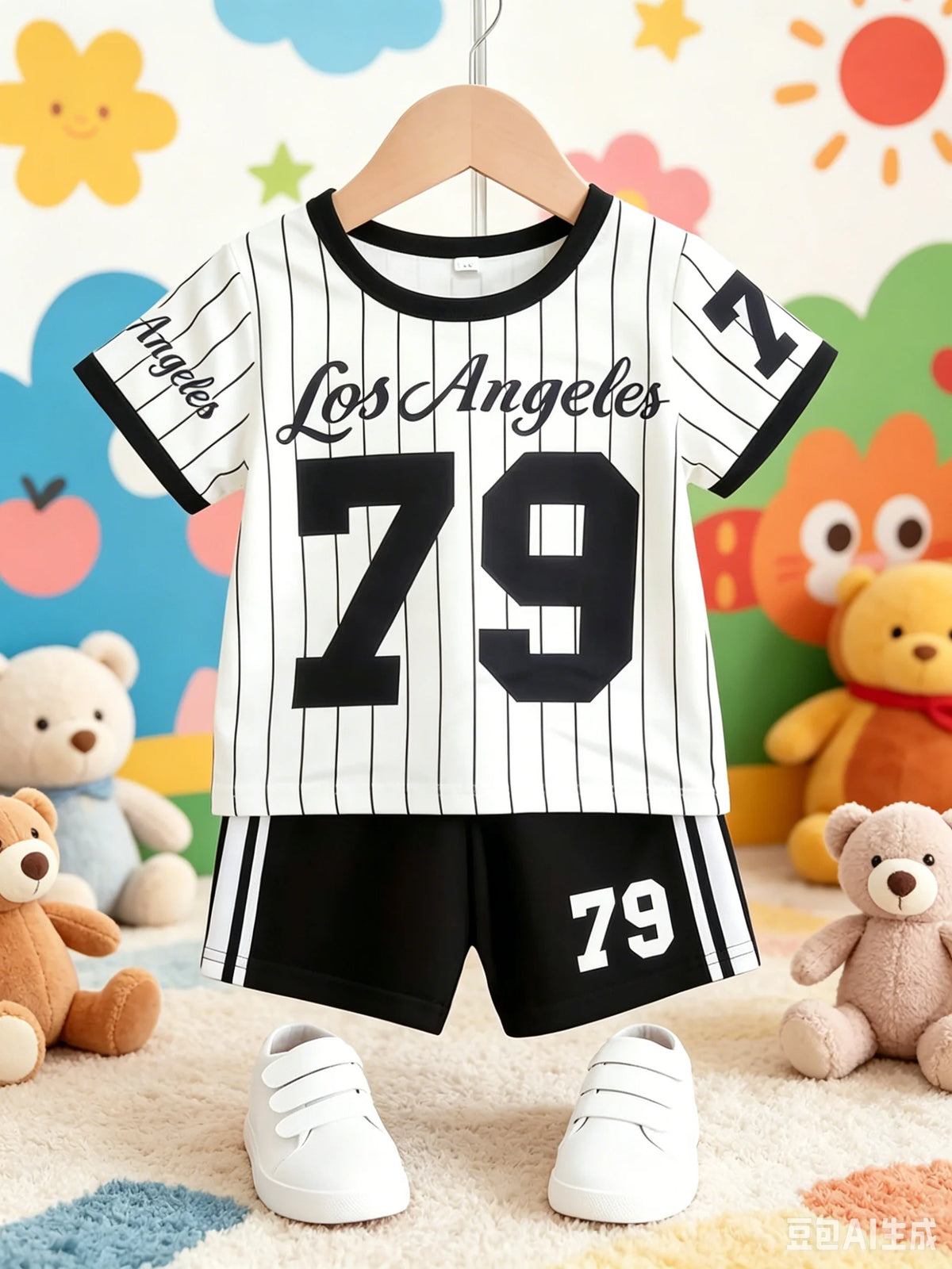 Kids LA Sports Jersey & Shorts Set