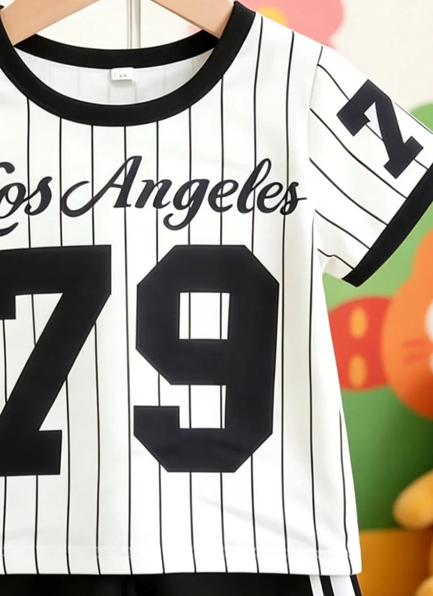 Kids LA Sports Jersey & Shorts Set