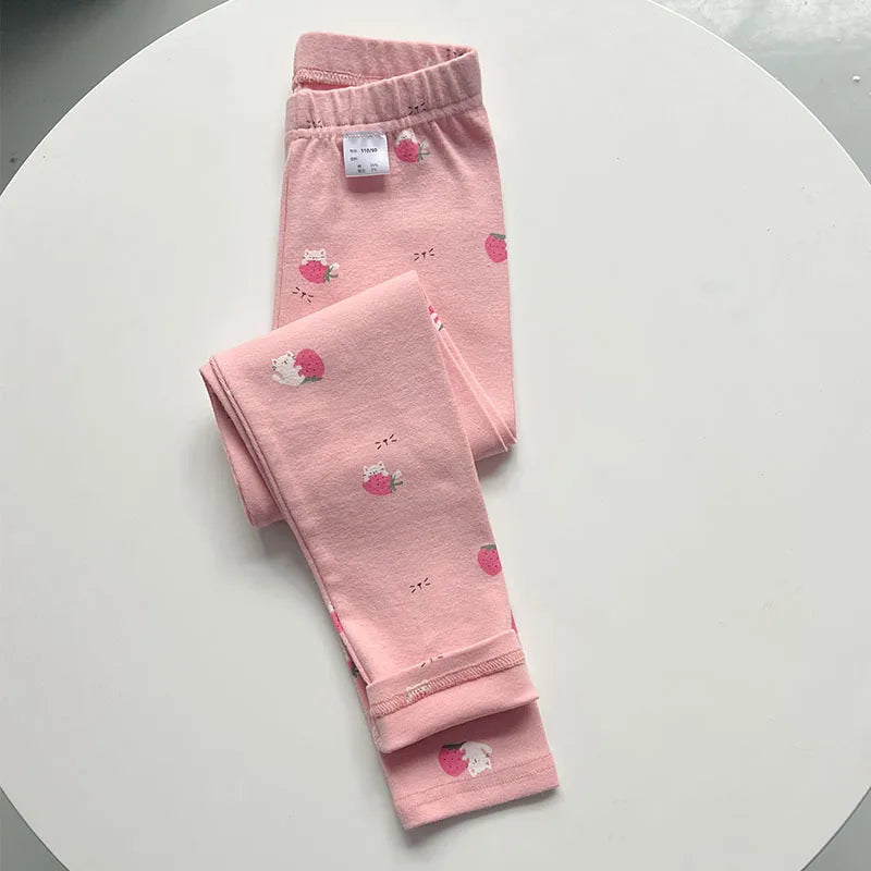Girls Legging r Pants For Kids Thick Cotton Elastic