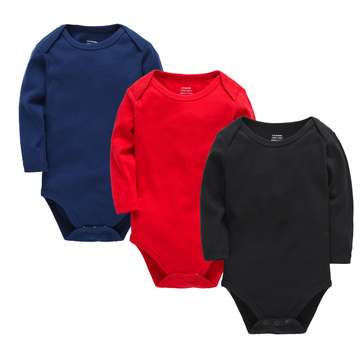 3 Pcs/lot Baby Boy Girls Bodysuit - long sleeved