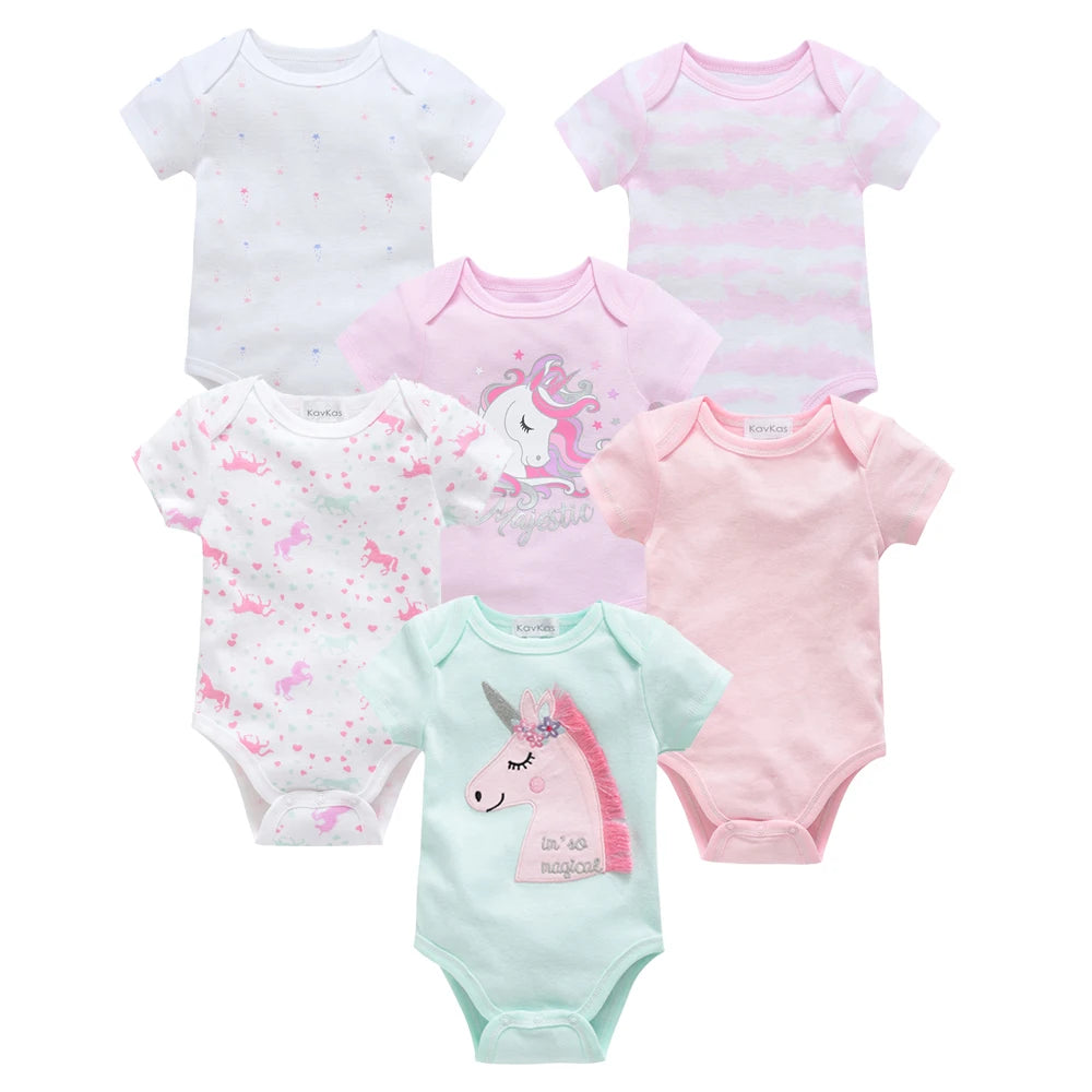 Kavkas 3 Pcs 6 Pcs Baby Bodysuit Unisex