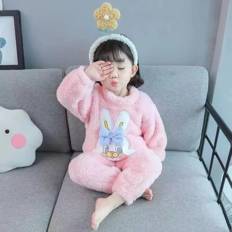 Coral Fleece Pajamas Set