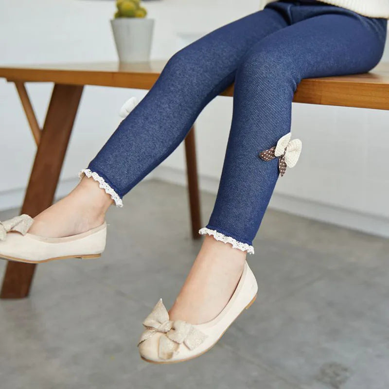 Faux Demin Jean jeggings - fleece lined