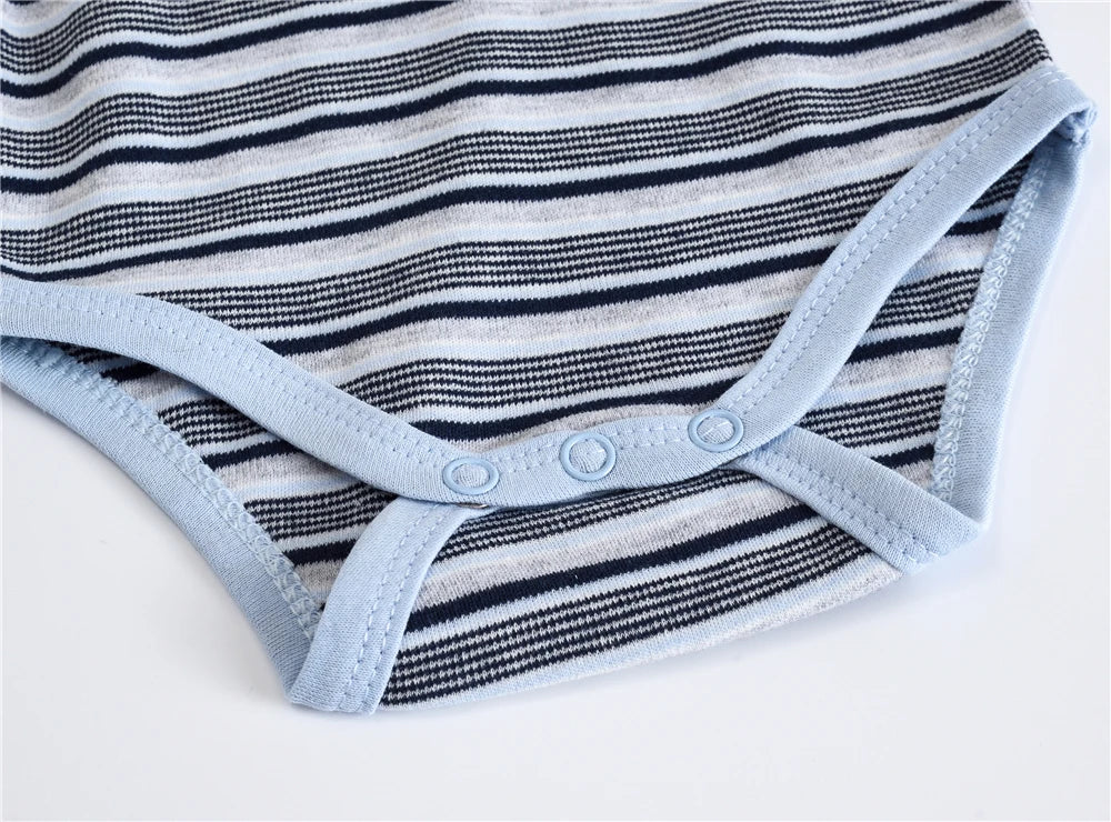 Long Sleeve Striped Four Season Bodysuit