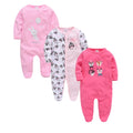 Kavkas 3 Pcs/lot Baby Rompers  Cartoon Bear