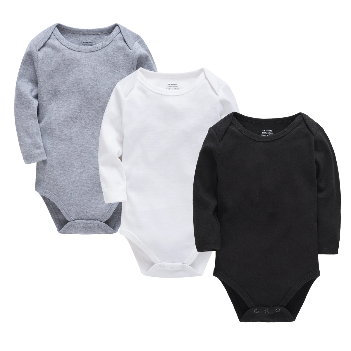 3 Pcs/lot Baby Boy Girls Bodysuit - long sleeved