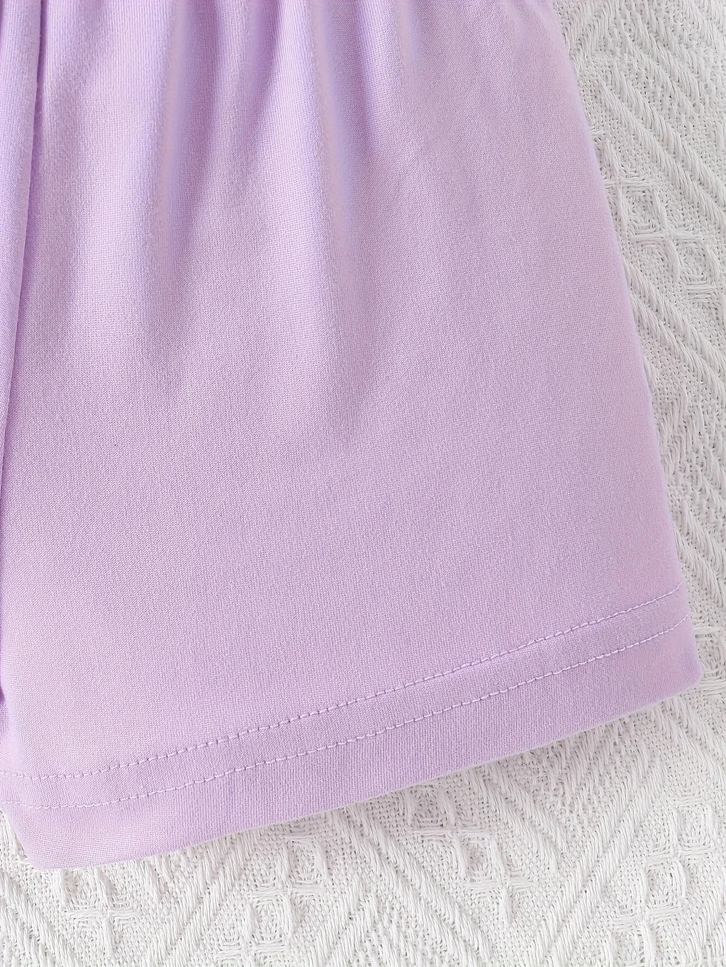 Purple cute cartoon cat  two-piece  short set
