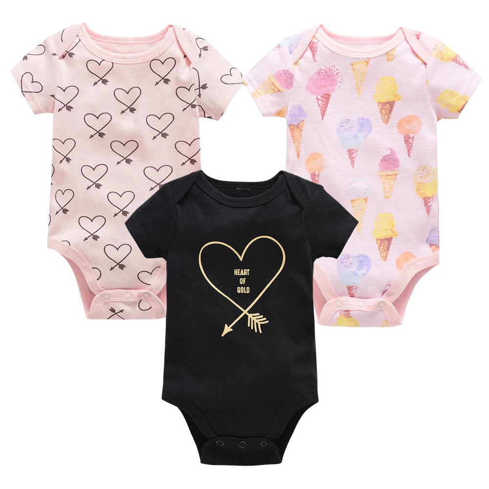 Kavkas 3 Pcs/lot Baby  Bodysuit - Short Sleeve