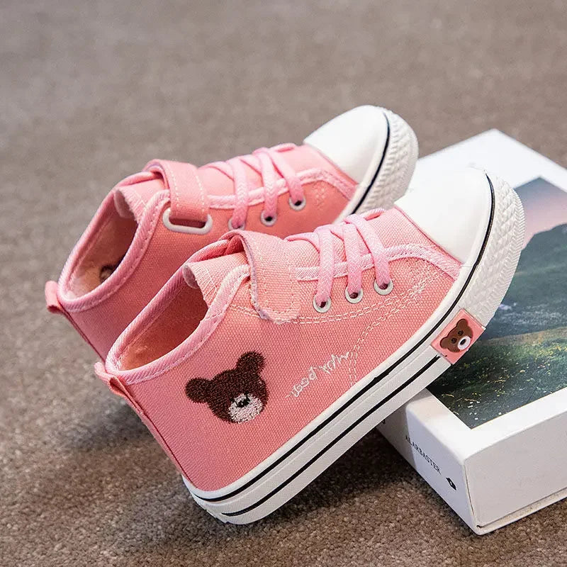 Canvas Shoes - Bear face