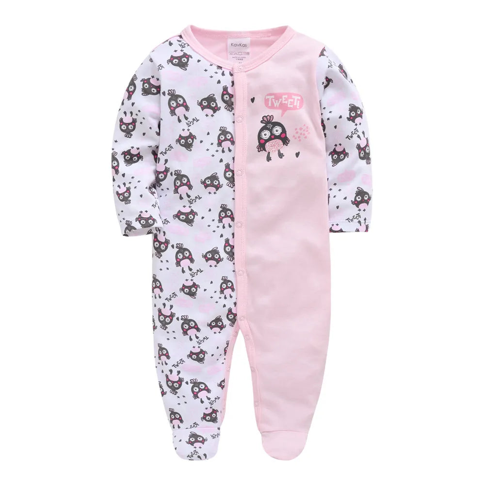 Kavkas 3 Pcs/lot Baby Rompers  Cartoon Bear