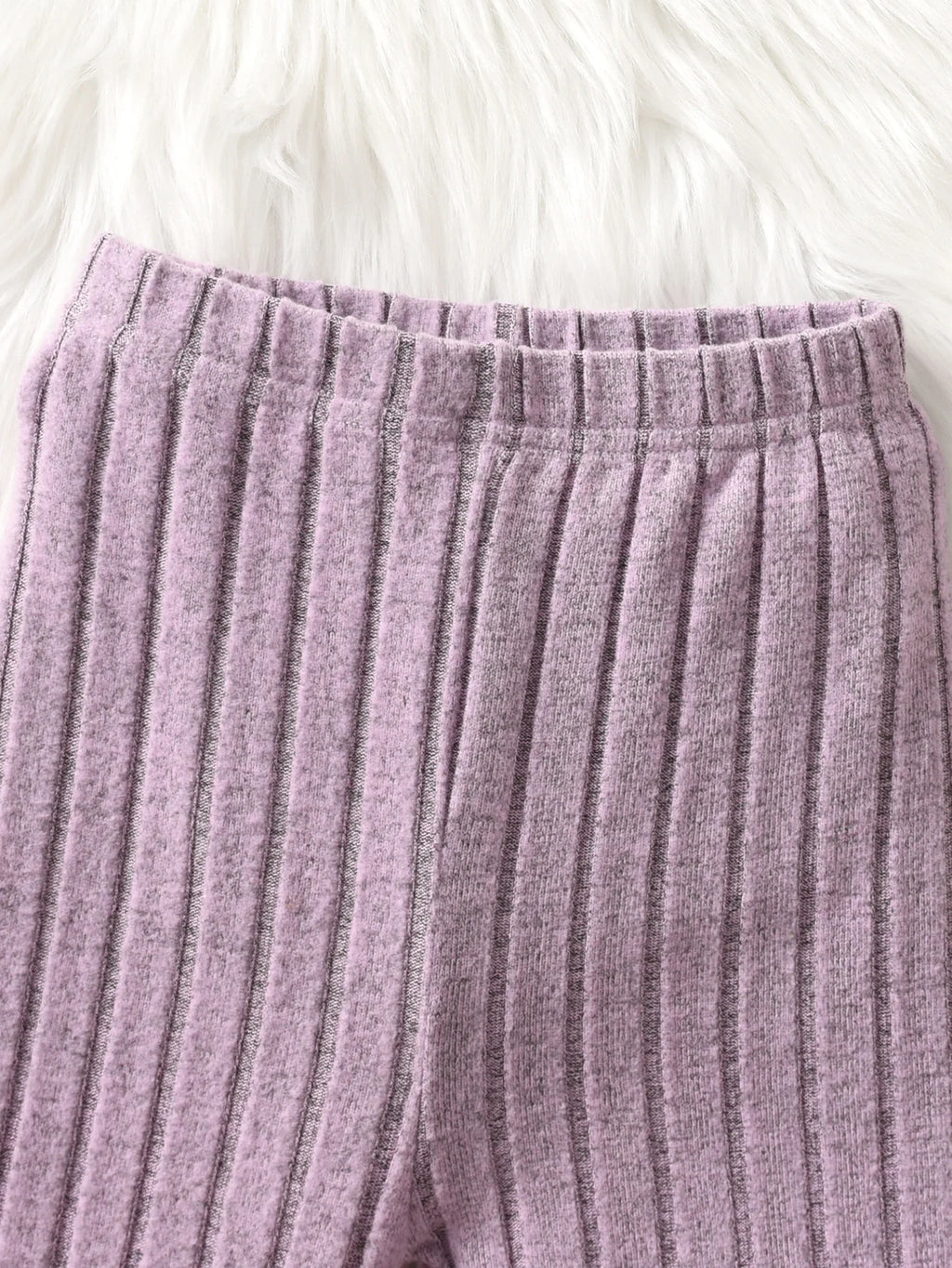 Girls' Casual hooded Ribbed Set Of 2 Pieces,