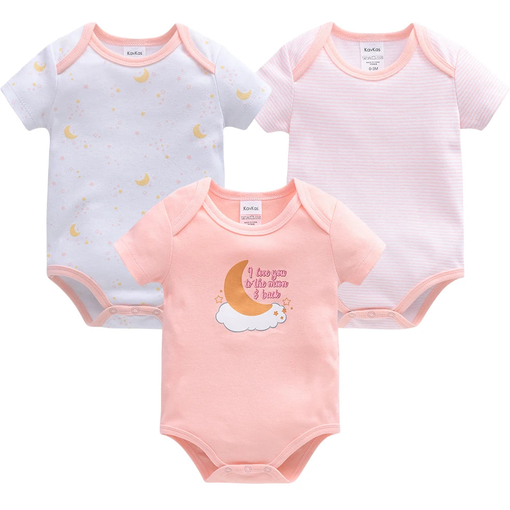 3 Pcs/lot Cotton Lion Bodysuit