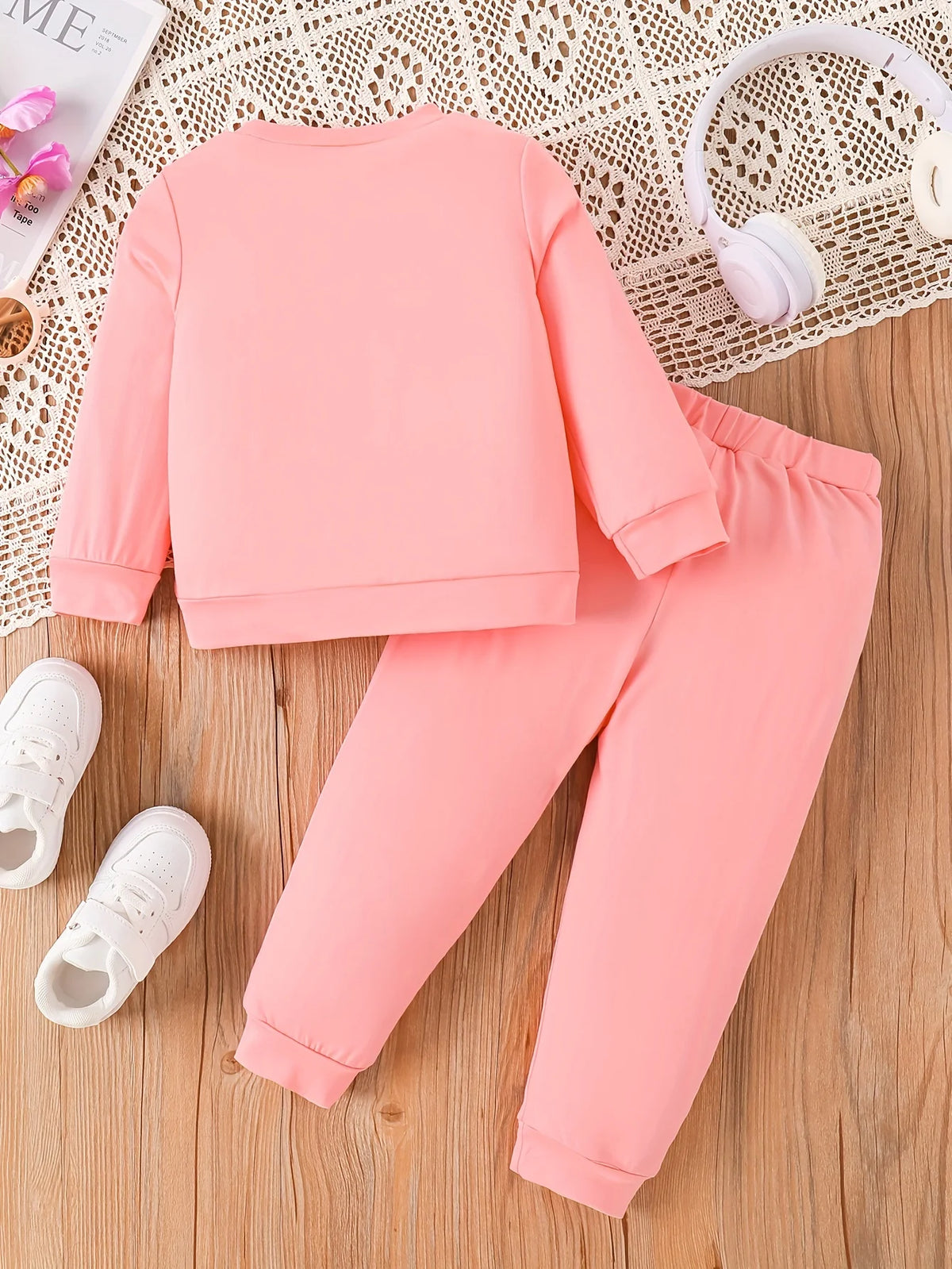 Infant Cat Print Top & Pants Set