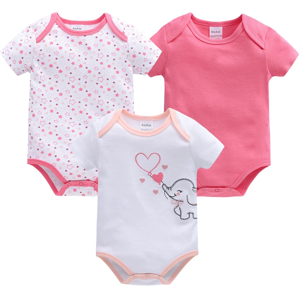 3 Pcs/lot Cotton Lion Bodysuit