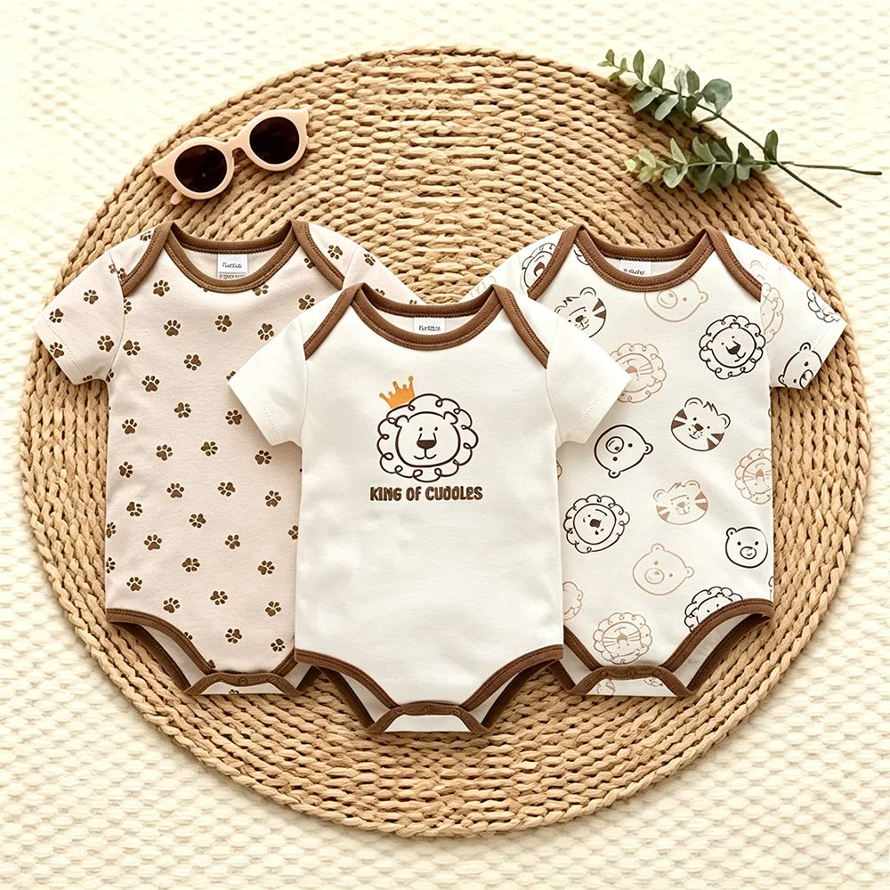 Kavkas 3 Pcs/lot Baby  Bodysuit - Short Sleeve
