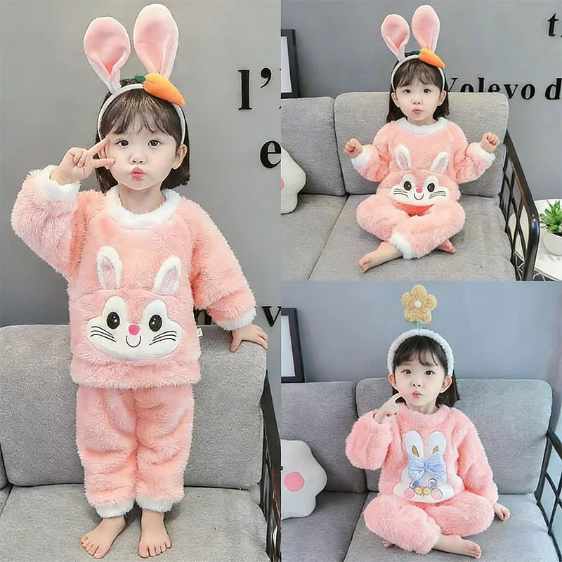 Coral Fleece Pajamas Set