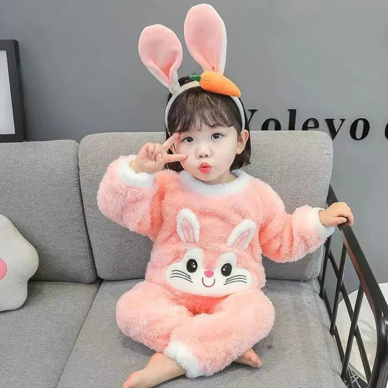 Coral Fleece Pajamas Set