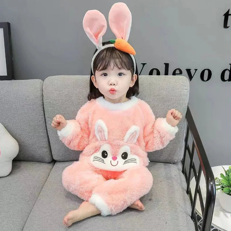 Coral Fleece Pajamas Set