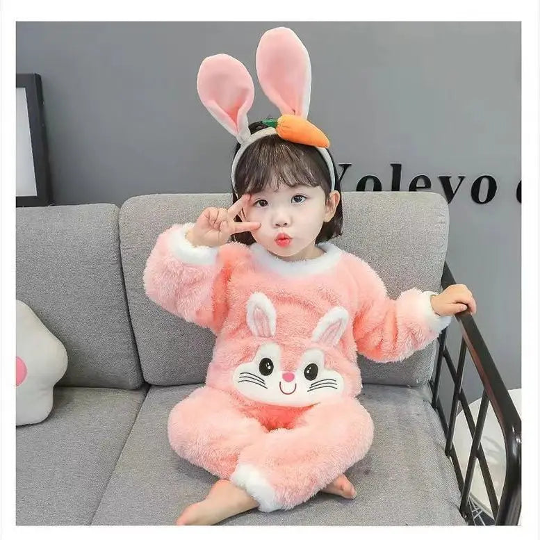 Coral Fleece Pajamas Set