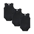 Kavkas 3 Pcs Summer Unisex Baby Vest Bodysuit 100% Cotton Sleeveless Newborn Solid Clothes 0-24 Months Clothing