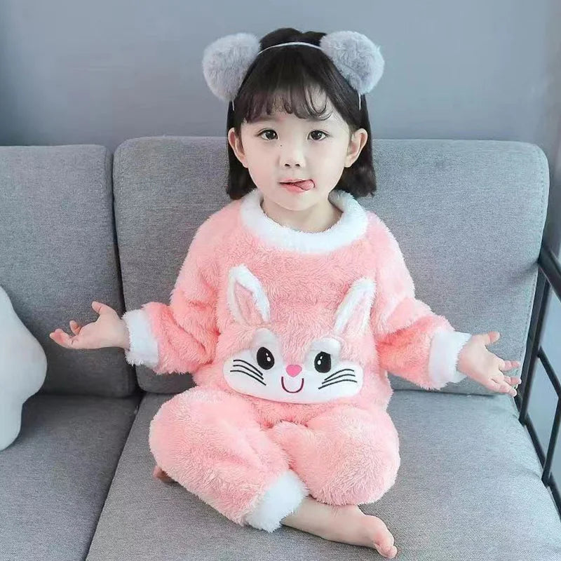 Coral Fleece Pajamas Set