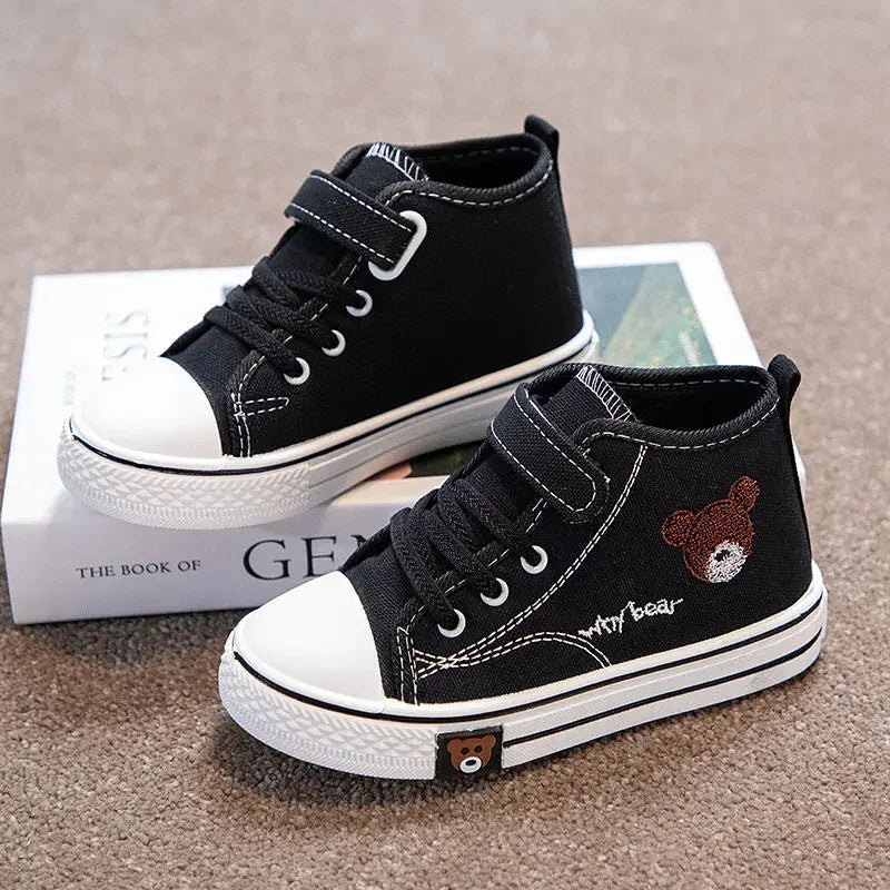 Canvas Shoes - Bear face