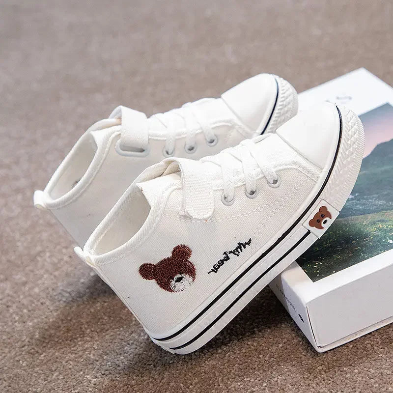 Canvas Shoes - Bear face