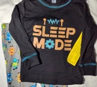 Boys Sleep Mode Robot 3pc Pajama Set Pant Long Sleeve Socks SOFT
